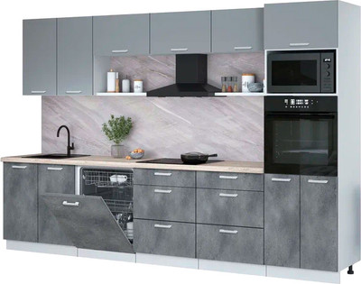 

Кухонный гарнитур, Мила Лайт 3.2-ПМ1