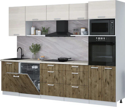 

Кухонный гарнитур, Мила Лайт 2.9-ПМ1