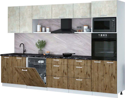 

Кухонный гарнитур, Мила Лайт 3.2-ПМ1