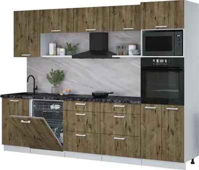 

Кухонный гарнитур, Мила Лайт 2.9-ПМ1