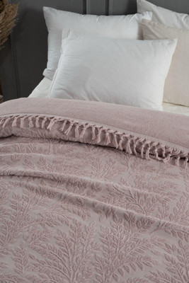 

Покрывало, Salkim с бахромой Евро 200x220 / Y1035 SALKIM Lila