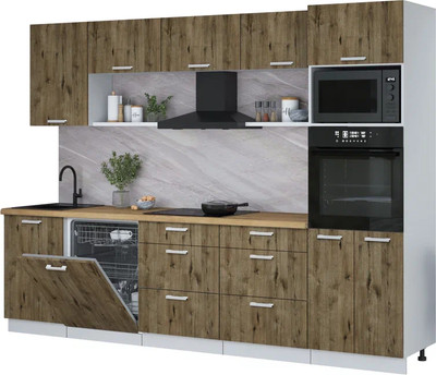 

Кухонный гарнитур, Мила Лайт 2.9-ПМ1