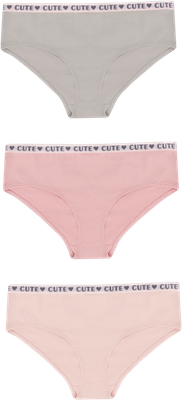 Комплект трусов детских Mark Formelle 417749-3 (р.134/140-68, нежно-розовый) -