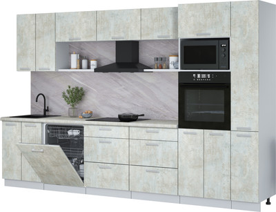 

Кухонный гарнитур, Мила Лайт 3.3-ПМ1