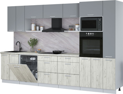 

Кухонный гарнитур, Мила Лайт 3.3-ПМ1