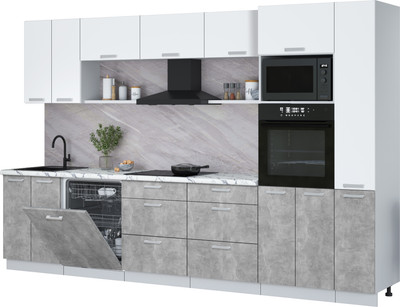 

Кухонный гарнитур, Мила Лайт 3.3-ПМ1