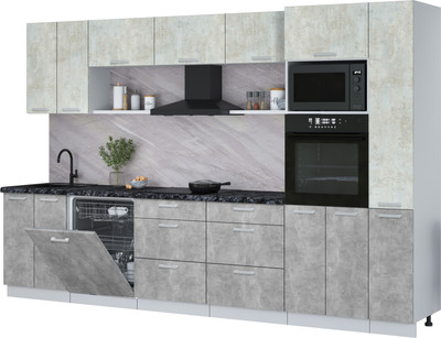 

Кухонный гарнитур, Мила Лайт 3.3-ПМ1