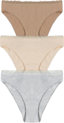 Комплект женских трусов Mark Formelle 412461-3 (р.94, серый меланж 4306-А-1) -