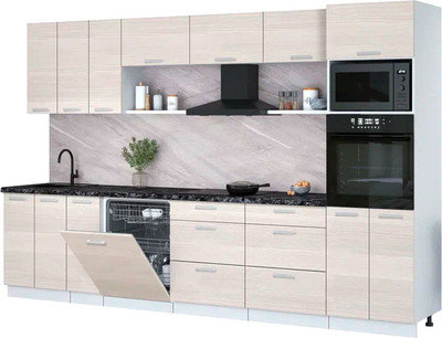 

Кухонный гарнитур, Мила Лайт 3.3-ПМ1-2