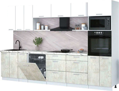 

Кухонный гарнитур, Мила Лайт 3.3-ПМ1-2