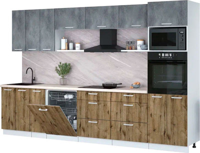 

Кухонный гарнитур, Мила Лайт 3.3-ПМ1-2