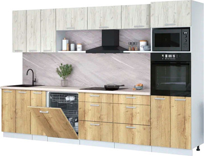 

Кухонный гарнитур, Мила Лайт 3.3-ПМ1-2