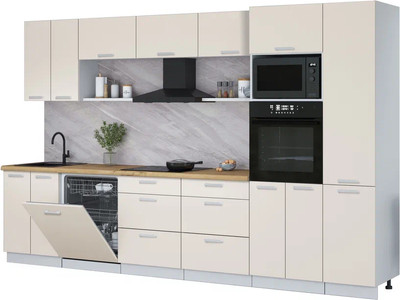 

Кухонный гарнитур, Мила Лайт 3.4-ПМ1