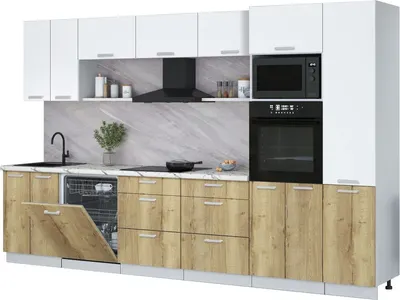 

Кухонный гарнитур, Мила Лайт 3.4-ПМ1