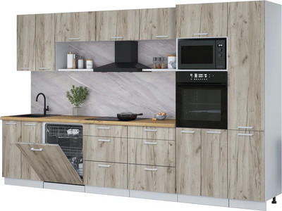 

Кухонный гарнитур, Мила Лайт 3.4-ПМ1