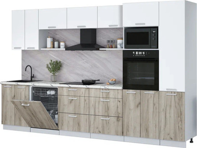 

Кухонный гарнитур, Мила Лайт 3.4-ПМ1