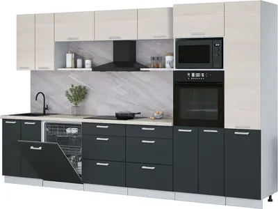 

Кухонный гарнитур, Мила Лайт 3.4-ПМ1