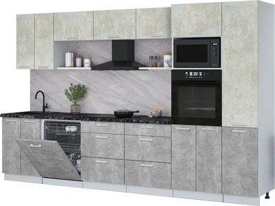 

Кухонный гарнитур, Мила Лайт 3.4-ПМ1