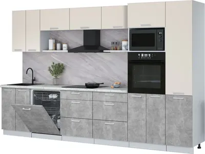 

Кухонный гарнитур, Мила Лайт 3.4-ПМ1