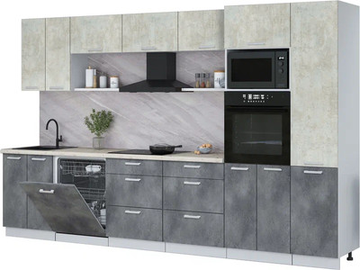 

Кухонный гарнитур, Мила Лайт 3.4-ПМ1