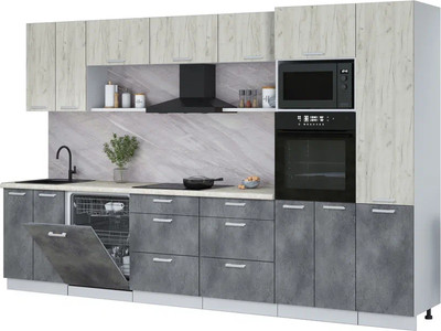 

Кухонный гарнитур, Мила Лайт 3.4-ПМ1