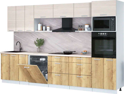 

Кухонный гарнитур, Мила Лайт 3.3-ПМ1-2