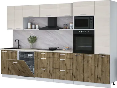 

Кухонный гарнитур, Мила Лайт 3.4-ПМ1