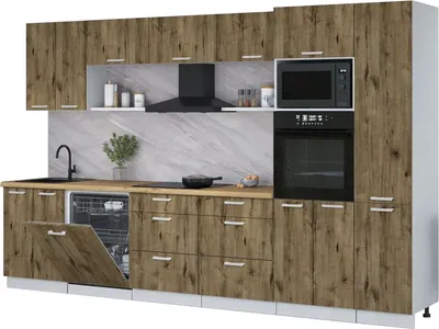 

Кухонный гарнитур, Мила Лайт 3.4-ПМ1