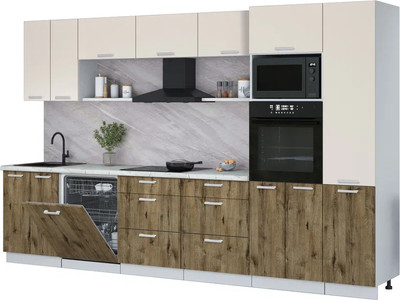 

Кухонный гарнитур, Мила Лайт 3.4-ПМ1