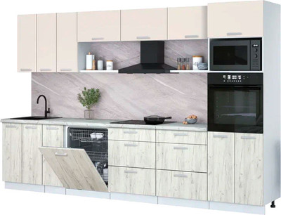 

Кухонный гарнитур, Мила Лайт 3.3-ПМ1-2