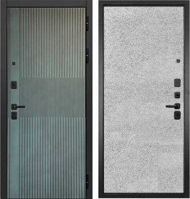 Входная дверь ГРАНИТ Бриони 77-1 бетон светлый (86x205, правая) - 