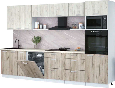 

Кухонный гарнитур, Мила Лайт 3.3-ПМ1-2