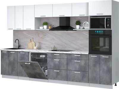 

Кухонный гарнитур, Мила Лайт 3.4-ПМ1-2