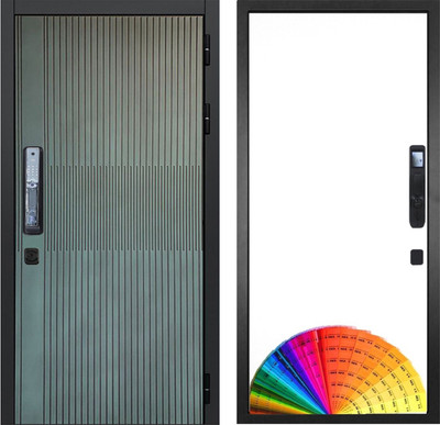 Входная дверь ГРАНИТ Бриони Смарт 49 под покраску (96x207, правая) -