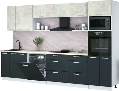 

Кухонный гарнитур, Мила Лайт 3.3-ПМ1-2