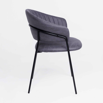 Стул Алвест AV 433 (графитовая замша Kiprus 13/черный) -