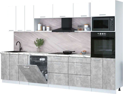 

Кухонный гарнитур, Мила Лайт 3.3-ПМ1-2