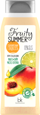 Гель для душа BelKosmex Fruity Summer соблазнительная гладкость манго лайм масло персика (500г)