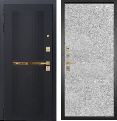 Входная дверь ГРАНИТ Ардеко 77-1 бетон светлый (86x205, левая) - 