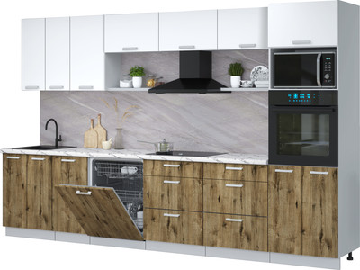 

Кухонный гарнитур, Мила Лайт 3.4-ПМ1-2