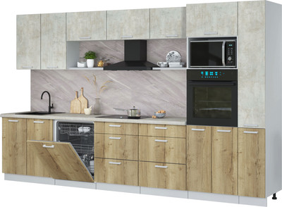 

Кухонный гарнитур, Мила Лайт 3.5-ПМ1