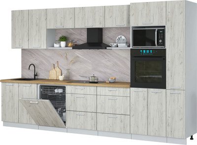 

Кухонный гарнитур, Мила Лайт 3.5-ПМ1