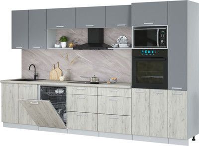 

Кухонный гарнитур, Мила Лайт 3.5-ПМ1