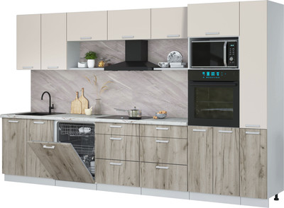 

Кухонный гарнитур, Мила Лайт 3.5-ПМ1