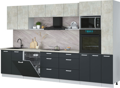 

Кухонный гарнитур, Мила Лайт 3.5-ПМ1