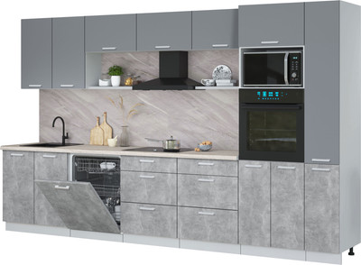 

Кухонный гарнитур, Мила Лайт 3.5-ПМ1