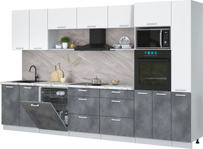 

Кухонный гарнитур, Мила Лайт 3.5-ПМ1