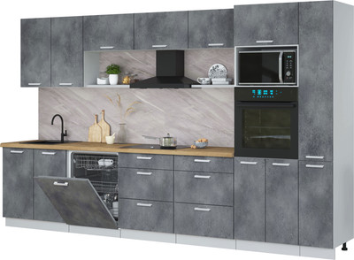 

Кухонный гарнитур, Мила Лайт 3.5-ПМ1