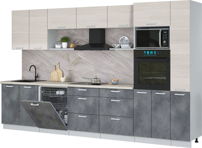 

Кухонный гарнитур, Мила Лайт 3.5-ПМ1