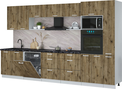 

Кухонный гарнитур, Мила Лайт 3.5-ПМ1